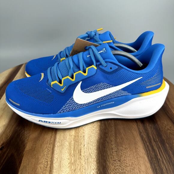 Nike Air Zoom Pegasus 41 Men’s Size 8 NFL Los Angeles LA Chargers Blue Running - Picture 3 of 7